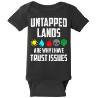 Untapped Lands Trust Issues Magic Funny Geek Tcg Classic Fit Baby Bodysuit