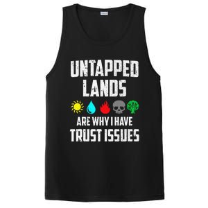 Untapped Lands Trust Issues Magic Funny Geek Tcg Classic Fit PosiCharge Competitor Tank