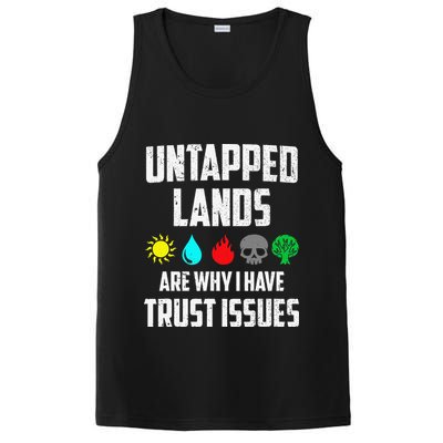 Untapped Lands Trust Issues Magic Funny Geek Tcg Classic Fit PosiCharge Competitor Tank