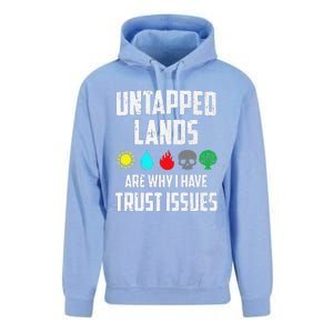 Untapped Lands Trust Issues Magic Funny Geek Tcg Classic Fit Unisex Surf Hoodie