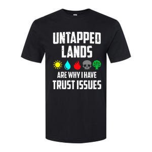 Untapped Lands Trust Issues Magic Funny Geek TCG Classic Fit Short Sleeve Black Softstyle CVC T-Shirt