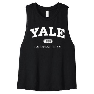 University Lacrosse Team Women's Racerback Cropped Tank