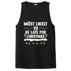 Untitledmost Likely To Be Late For Christmas Matching Family Xmas PosiCharge Competitor Tank