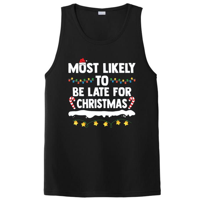 Untitledmost Likely To Be Late For Christmas Matching Family Xmas PosiCharge Competitor Tank