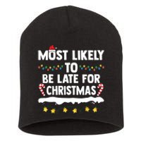 Untitledmost Likely To Be Late For Christmas Matching Family Xmas Short Acrylic Beanie