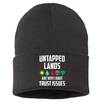 Untapped Lands Trust Issues Magic Sustainable Knit Beanie