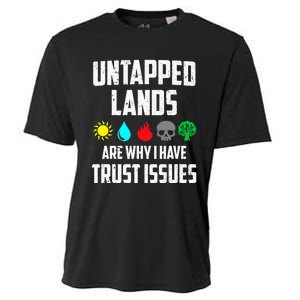 Untapped Lands Trust Issues Funny Magic Geek TCG Cooling Performance Crew T-Shirt