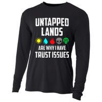 Untapped Lands Trust Issues Funny Magic Geek TCG Cooling Performance Long Sleeve Crew