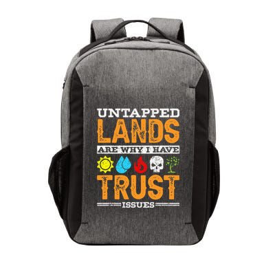 Untapped Lands Trust Issues Funny Magic Geek Tcg Vector Backpack