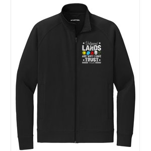 Untapped Lands Trust Issues Funny Magic Geek Tcg Gift Stretch Full-Zip Cadet Jacket