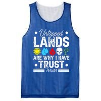 Untapped Lands Trust Issues Funny Magic Geek Tcg Gift Mesh Reversible Basketball Jersey Tank