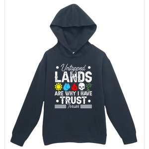 Untapped Lands Trust Issues Funny Magic Geek Tcg Gift Urban Pullover Hoodie