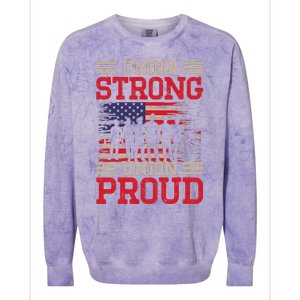 Union Laborer Union Strong Labor Union Worker Union Colorblast Crewneck Sweatshirt