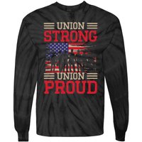 Union Laborer Union Strong Labor Union Worker Union Tie-Dye Long Sleeve Shirt