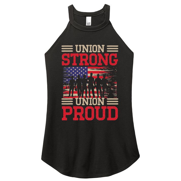 Union Laborer Union Strong Labor Union Worker Union Women's Perfect Tri Rocker Tank
