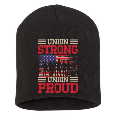 Union Laborer Union Strong Labor Union Worker Union Short Acrylic Beanie