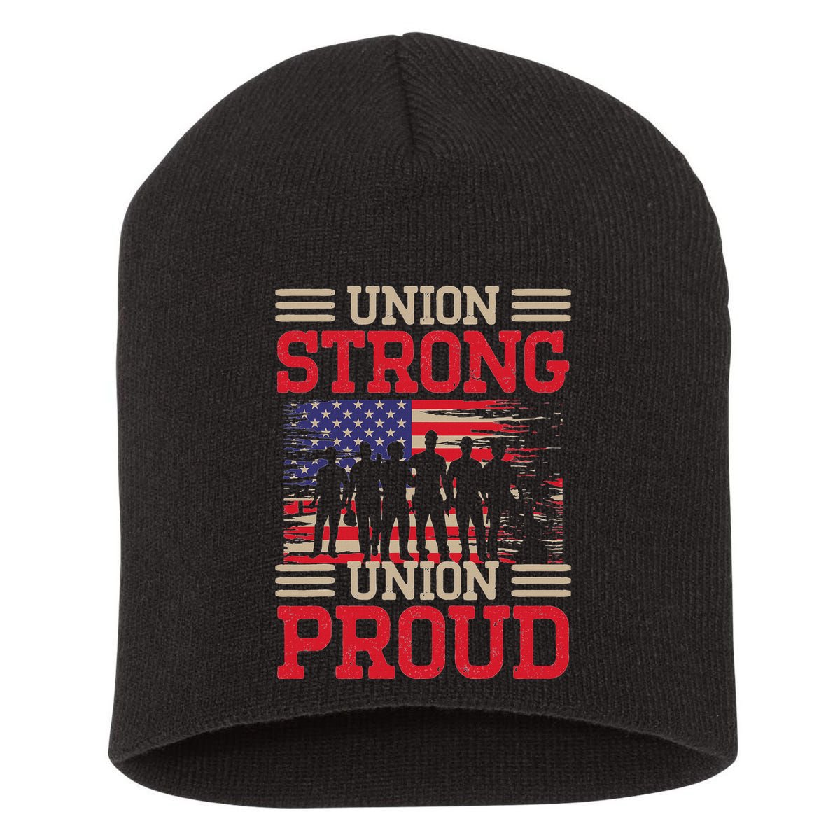 Union Laborer Union Strong Labor Union Worker Union Short Acrylic Beanie