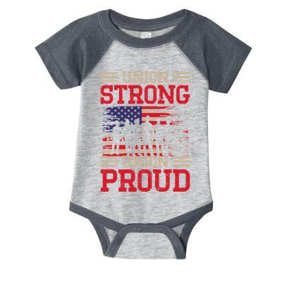 Union Laborer Union Strong Labor Union Worker Union Infant Baby Jersey Bodysuit