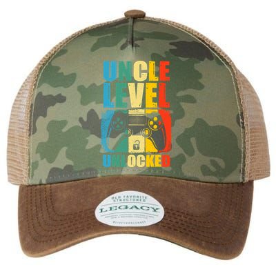 Uncle Level Unlocked Leveled Up To Uncle Promoted To Gamer Legacy Tie Dye Trucker Hat