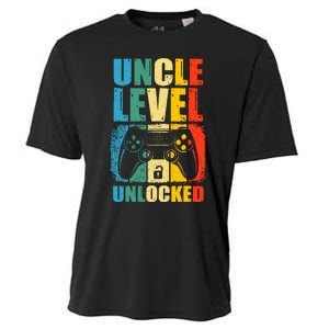 Uncle Level Unlocked Leveled Up To Uncle Promoted To Gamer Cooling Performance Crew T-Shirt