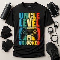 Uncle Level Unlocked Leveled Up To Uncle Promoted To Gamer Performance Shirt