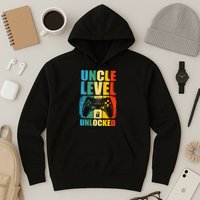 Uncle Level Unlocked Leveled Up To Uncle Promoted To Gamer Hoodie