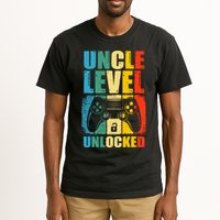 Uncle Level Unlocked Leveled Up To Uncle Promoted To Gamer Tall T-Shirt
