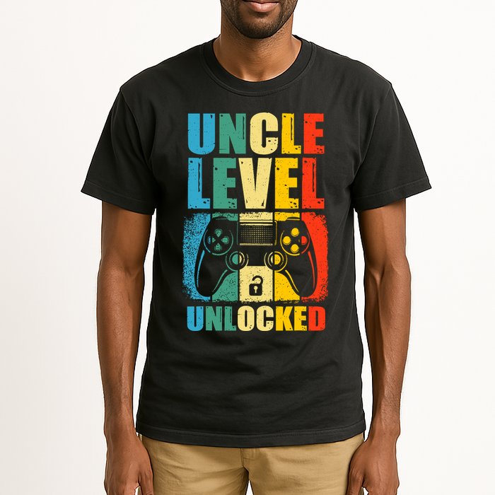 Uncle Level Unlocked Leveled Up To Uncle Promoted To Gamer Tall T-Shirt