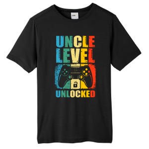 Uncle Level Unlocked Leveled Up To Uncle Promoted To Gamer Tall Fusion ChromaSoft Performance T-Shirt