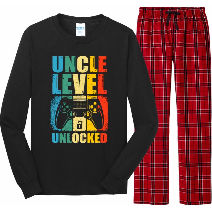 Uncle Level Unlocked Leveled Up To Uncle Promoted To Gamer Long Sleeve Pajama Set