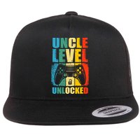 Uncle Level Unlocked Leveled Up To Uncle Promoted To Gamer Flat Bill Trucker Hat
