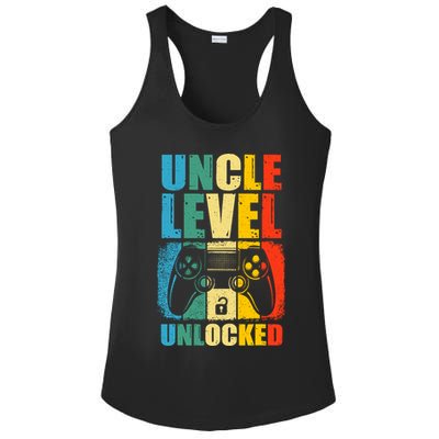 Uncle Level Unlocked Leveled Up To Uncle Promoted To Gamer Ladies PosiCharge Competitor Racerback Tank