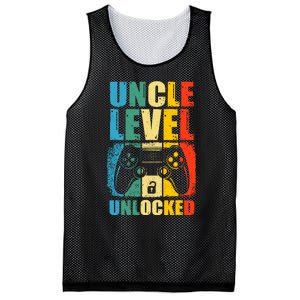 Uncle Level Unlocked Leveled Up To Uncle Promoted To Gamer Mesh Reversible Basketball Jersey Tank