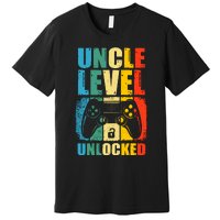 Uncle Level Unlocked Leveled Up To Uncle Promoted To Gamer Premium T-Shirt