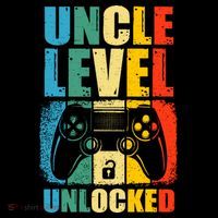 Uncle Level Unlocked Leveled Up To Uncle Promoted To Gamer Premium T-Shirt