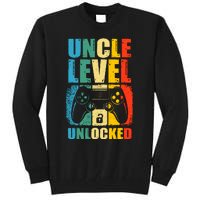 Uncle Level Unlocked Leveled Up To Uncle Promoted To Gamer Tall Sweatshirt