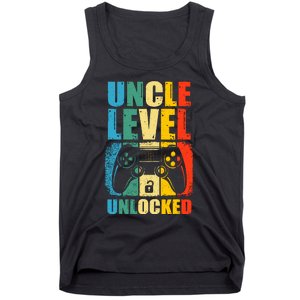 Uncle Level Unlocked Leveled Up To Uncle Promoted To Gamer Tank Top