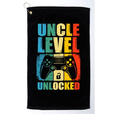 Uncle Level Unlocked Leveled Up To Uncle Promoted To Gamer Golf Towel