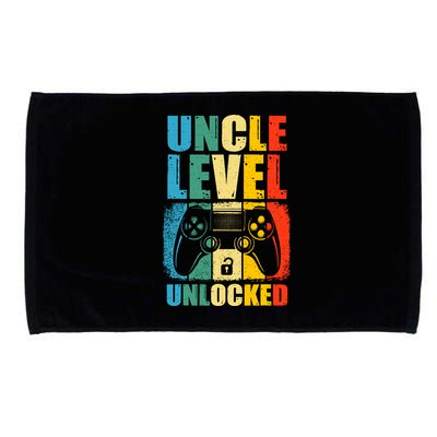 Uncle Level Unlocked Leveled Up To Uncle Promoted To Gamer Microfiber Hand Towel