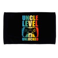 Uncle Level Unlocked Leveled Up To Uncle Promoted To Gamer Microfiber Hand Towel