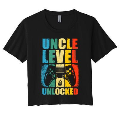 Uncle Level Unlocked Leveled Up To Uncle Promoted To Gamer Crop Top