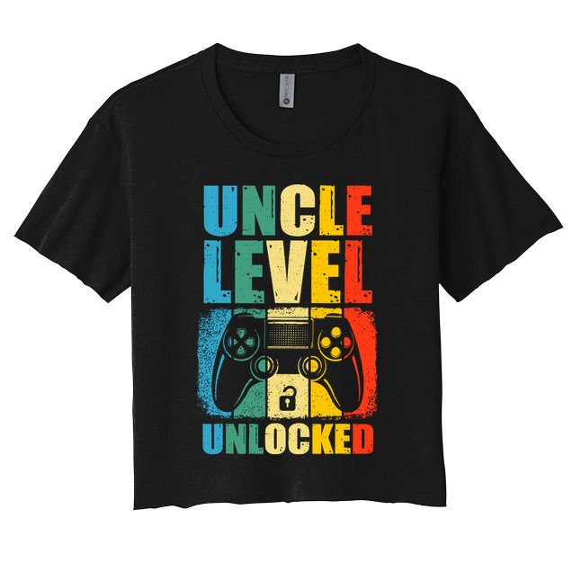 Uncle Level Unlocked Leveled Up To Uncle Promoted To Gamer Crop Top