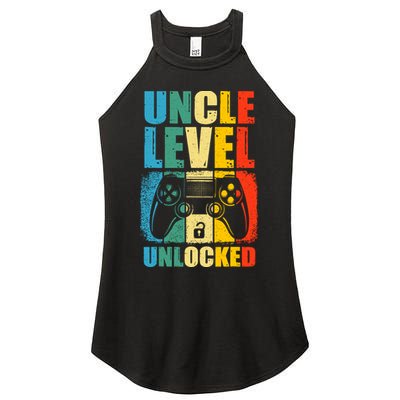 Uncle Level Unlocked Leveled Up To Uncle Promoted To Gamer Women's Perfect Tri Rocker Tank
