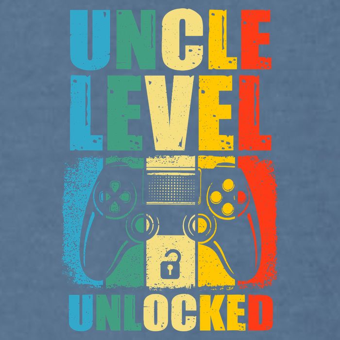 Uncle Level Unlocked Leveled Up To Uncle Promoted To Gamer Garment-Dyed Sweatshirt