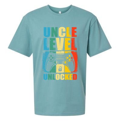 Uncle Level Unlocked Leveled Up To Uncle Promoted To Gamer Sueded Cloud Jersey T-Shirt