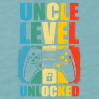 Uncle Level Unlocked Leveled Up To Uncle Promoted To Gamer Sueded Cloud Jersey T-Shirt