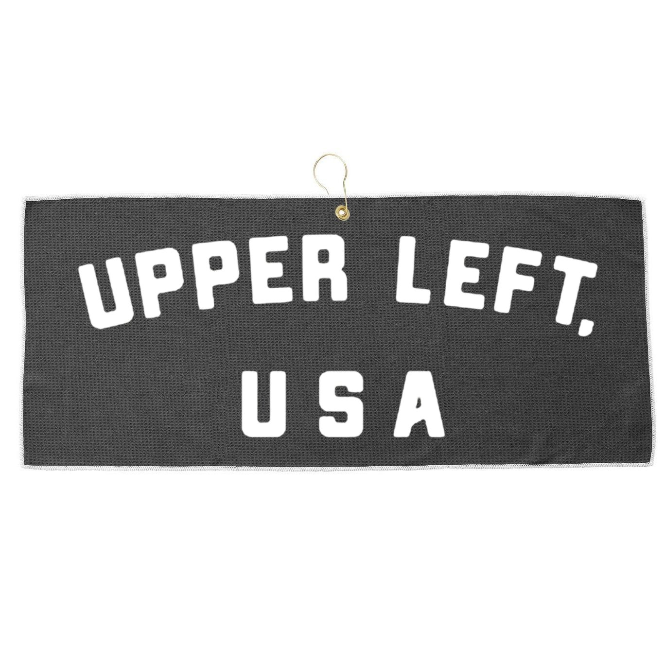 Upper Left USA Large Microfiber Waffle Golf Towel