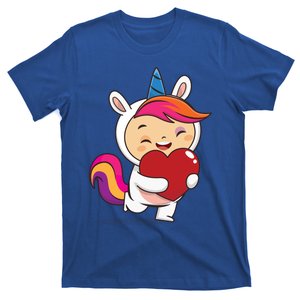 Unicorn Lovers Unicorn Heart Valentines Day Gift T-Shirt