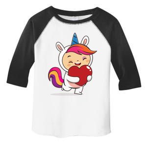 Unicorn Lovers Unicorn Heart Valentines Day Gift Toddler Fine Jersey T-Shirt