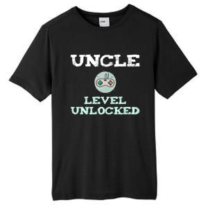 Uncle Level Unlocked Funny Uncle Gamer Video Games Cool Gift Tall Fusion ChromaSoft Performance T-Shirt